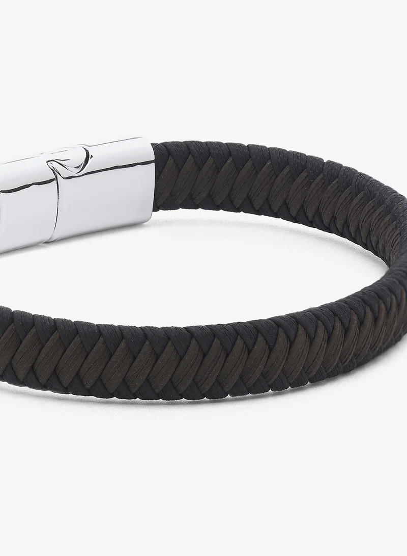 Seventy Five  Braided Leather PU Bracelet for Men | Best Price UAE